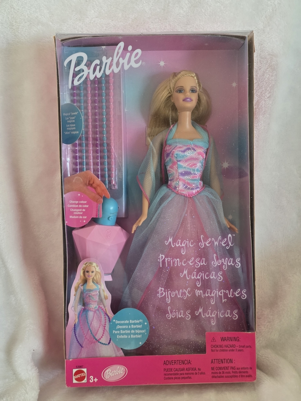 Vintage 2001 Magic Jewel Barbie Doll NIB Mattel 53987 Color Change Jewels Y2K
